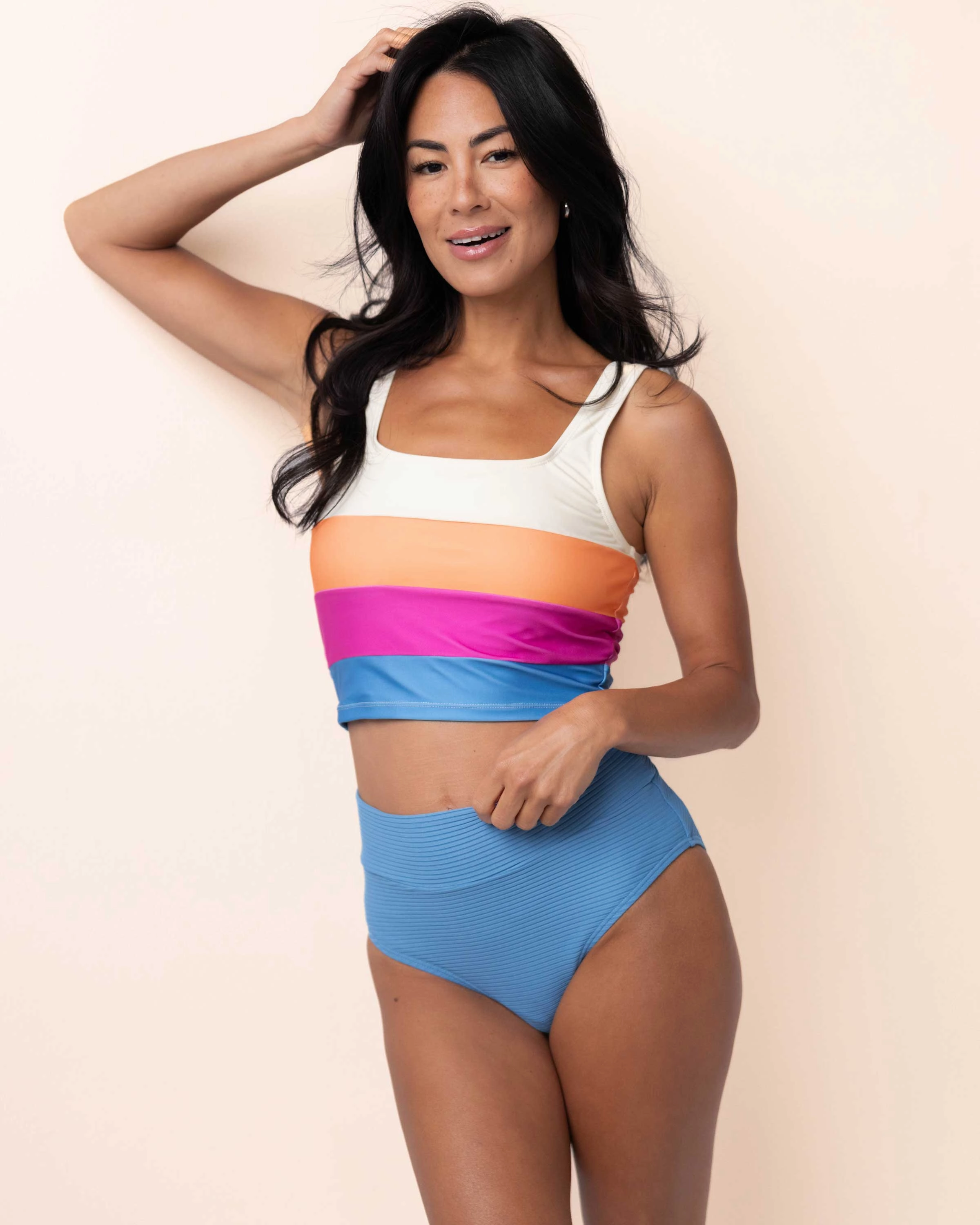 Flat Rib Monica Mid Rise Bottom