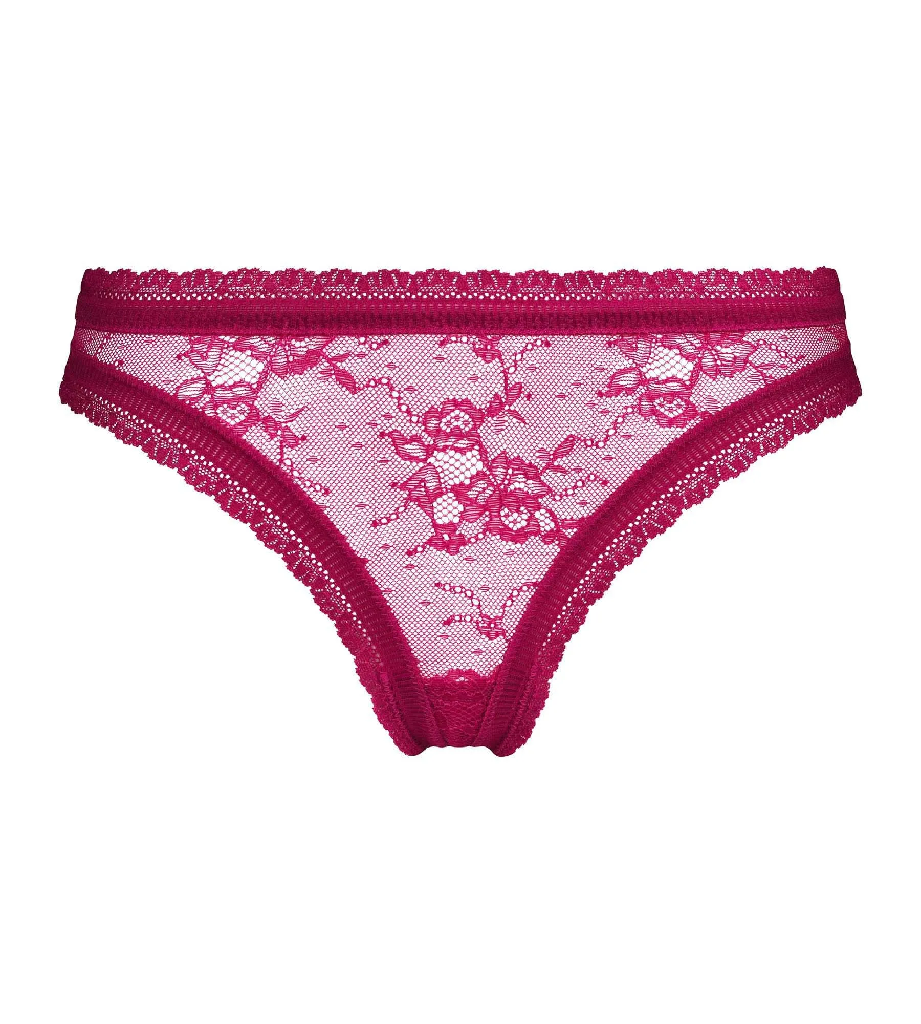 Floral lace thong Fuchsia Dim Romance