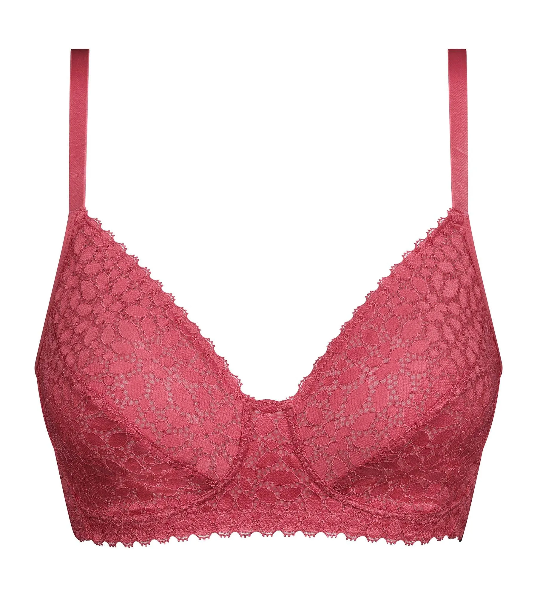 Floral lace triangle bra Dim Daily Pink