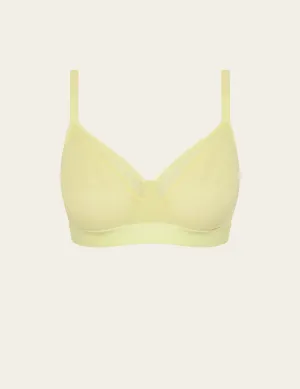 FreeMesh Full Bust Wireless Bra - Lemon