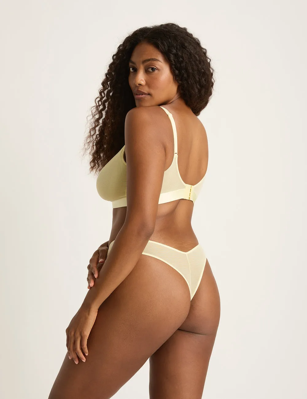 FreeMesh Full Bust Wireless Bra - Lemon