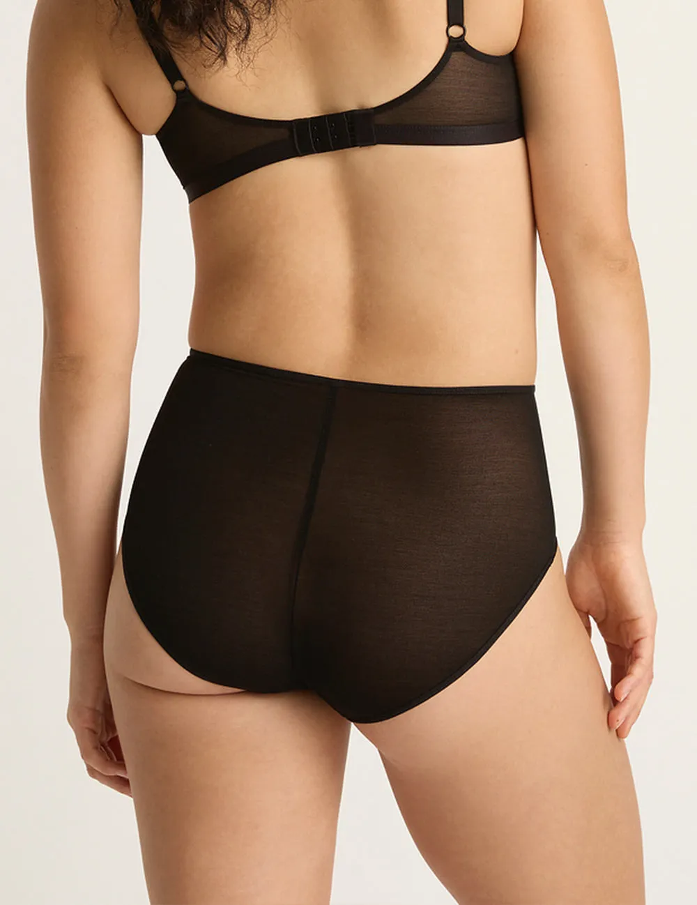FreeMesh High-Cut Full Brief - Black