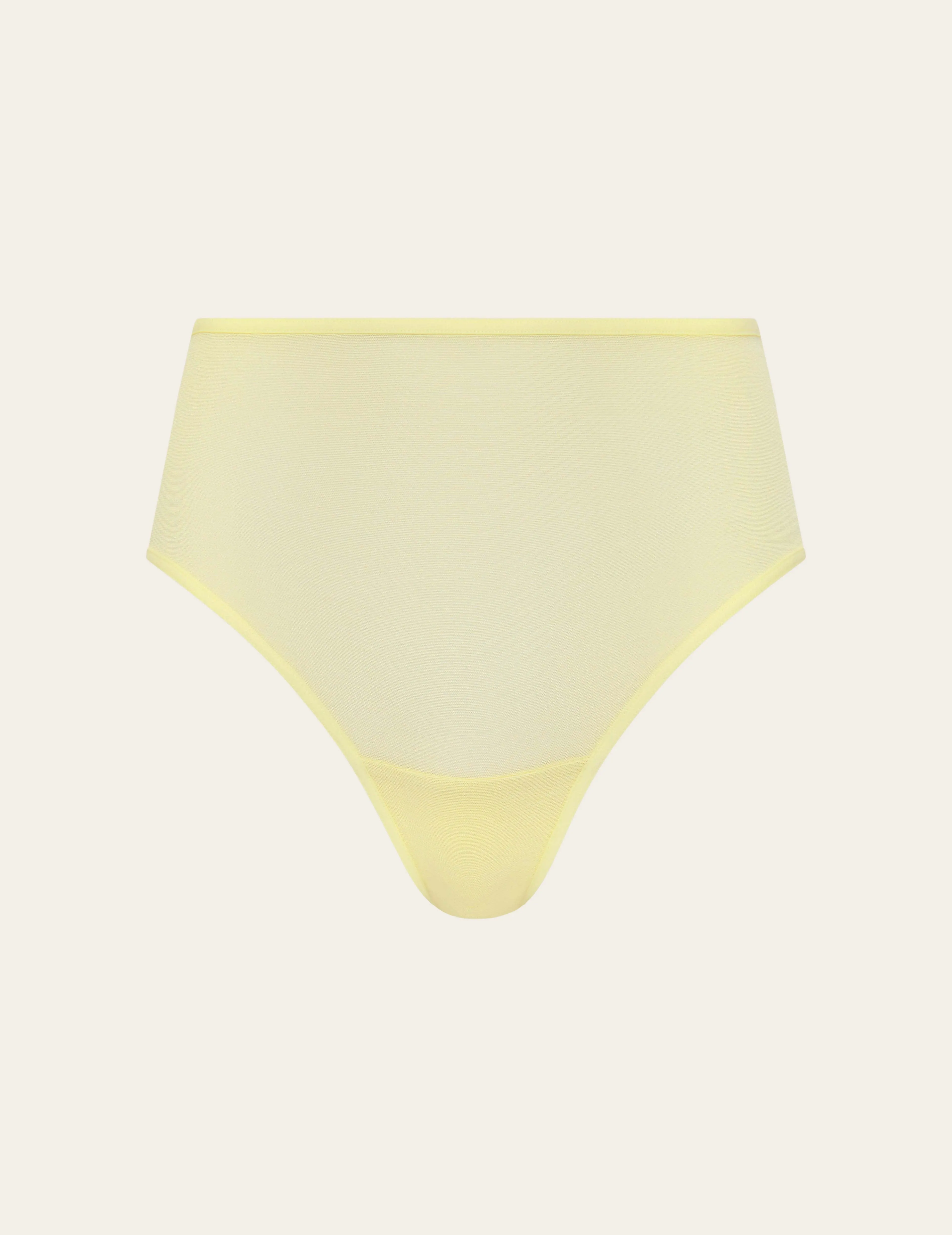 FreeMesh High-Cut Full Brief - Lemon