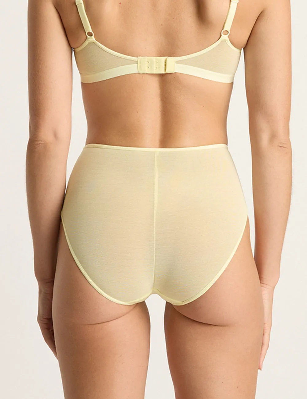 FreeMesh High-Cut Full Brief - Lemon