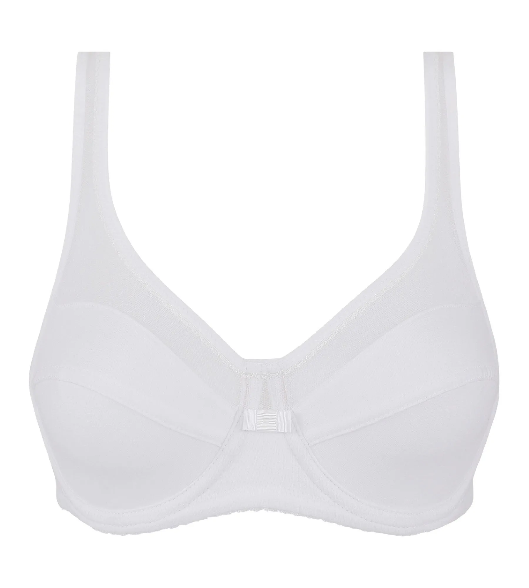 Generous Organic Cotton Dim underwire push-up bra in white