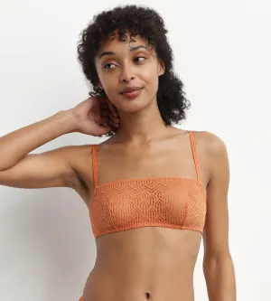 Graphic lace bralette in Noisette Mod de Dim
