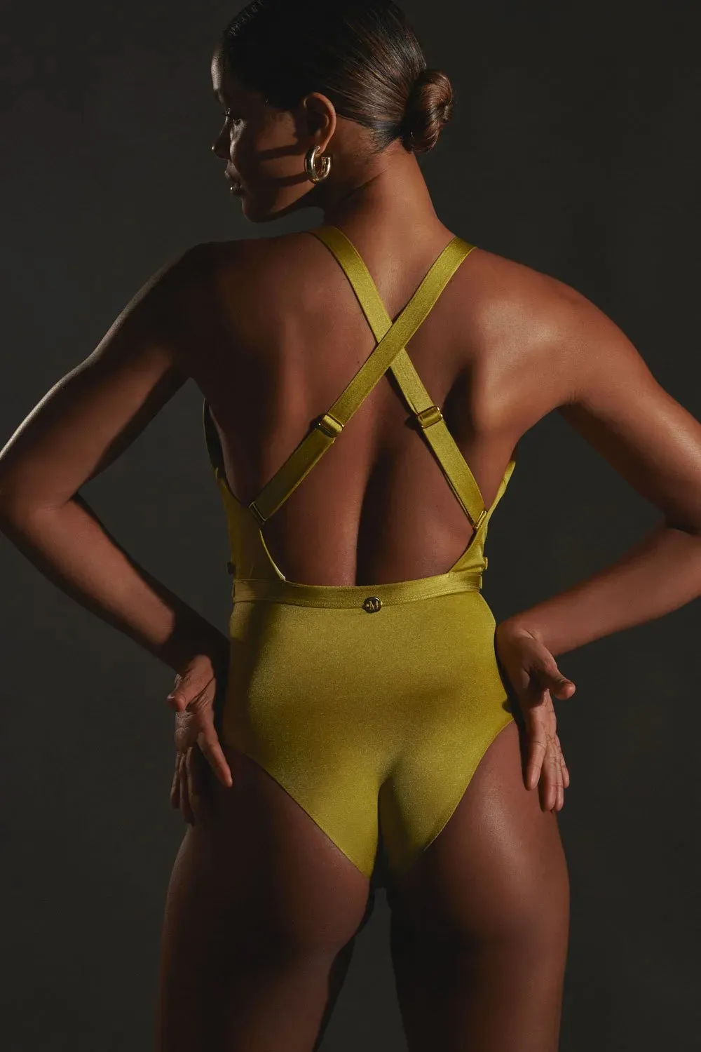 Green Bluebell One Piece Swimwear