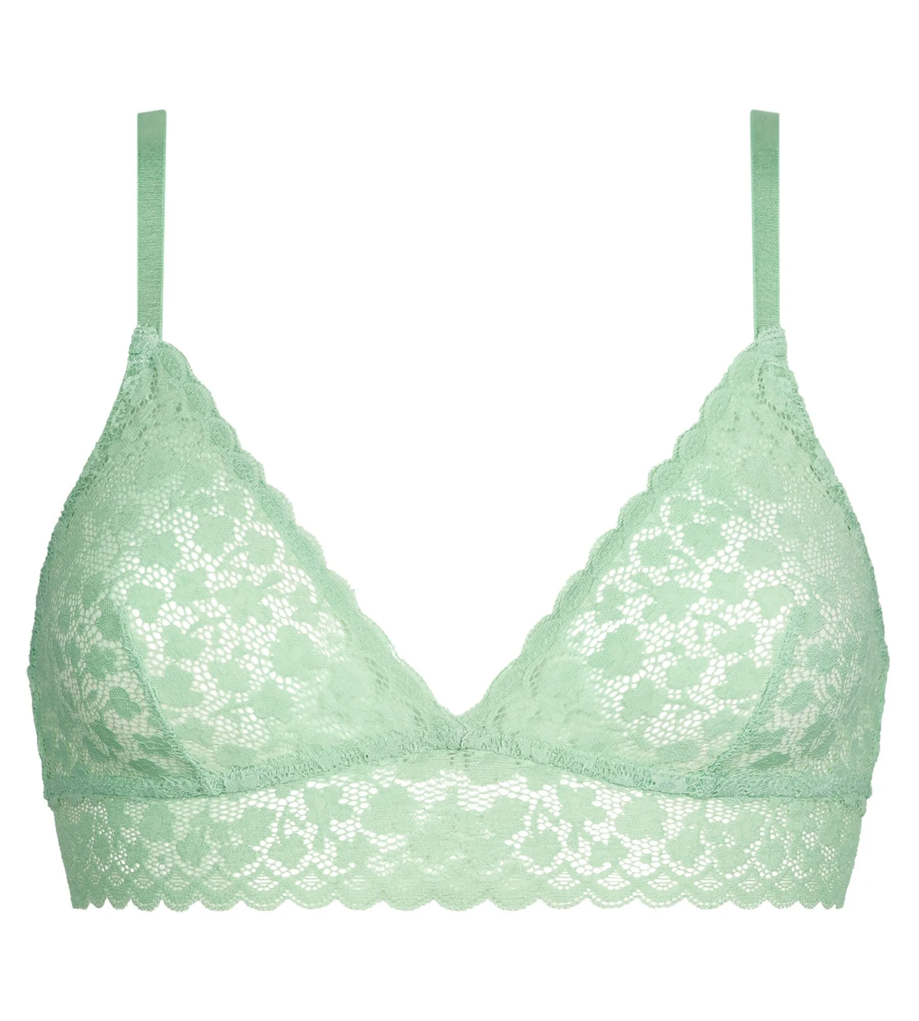 Green Water floral lace triangle bra Daisy Lace