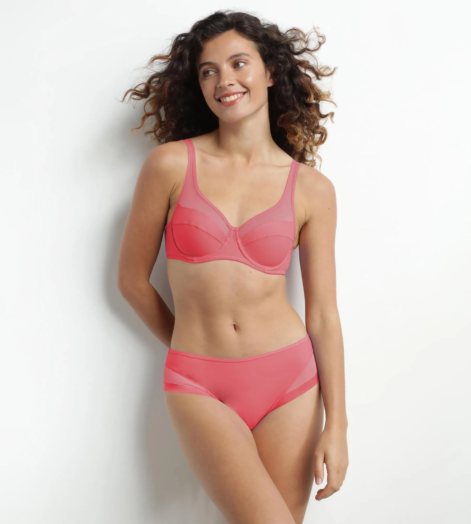 Grenadine microfiber and tulle briefs Dim Generous