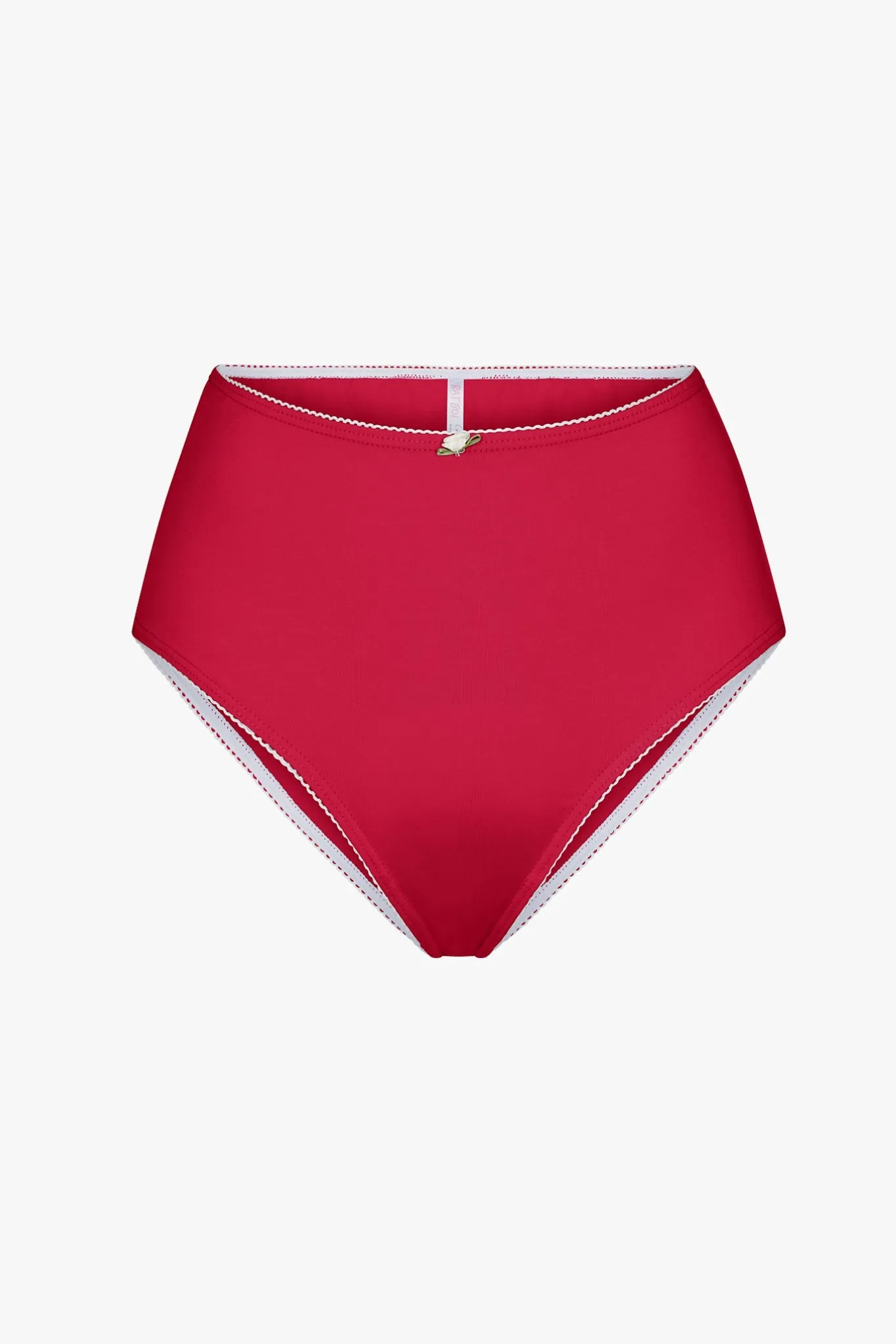 HIGH RISE UNDERWEAR IN CHERRY
