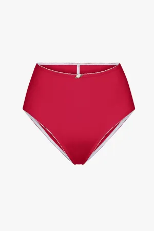 HIGH RISE UNDERWEAR IN CHERRY