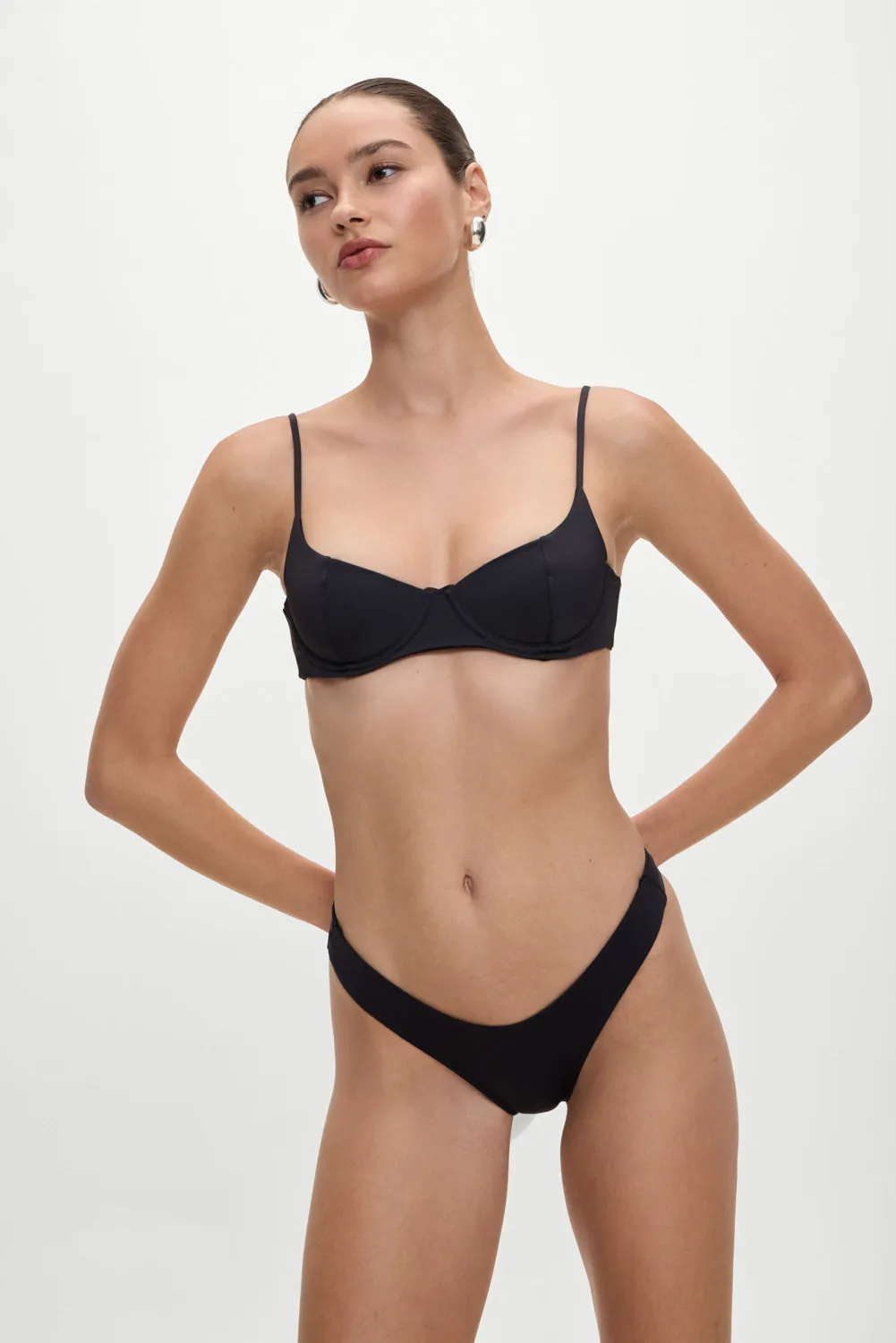 Katarina Cheeky Bikini Bottom - Black