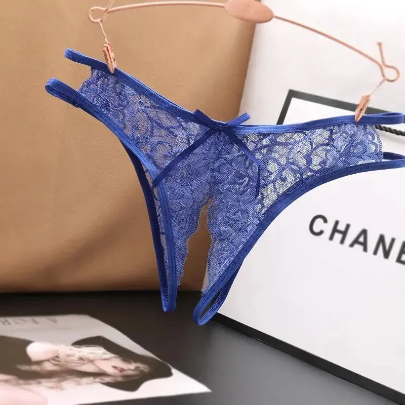 Lace G-Strings Open Crotch Panties
