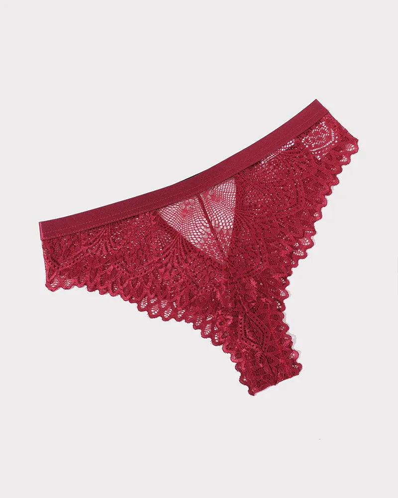 Lace Panty Rhinestone Underwear