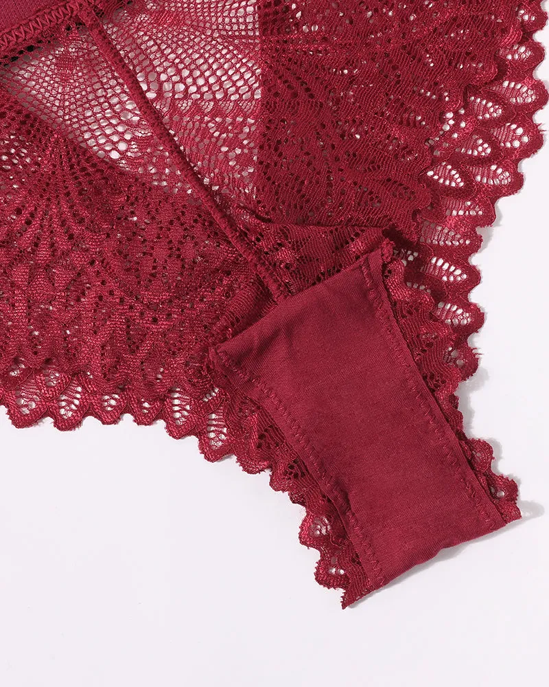 Lace Panty Rhinestone Underwear