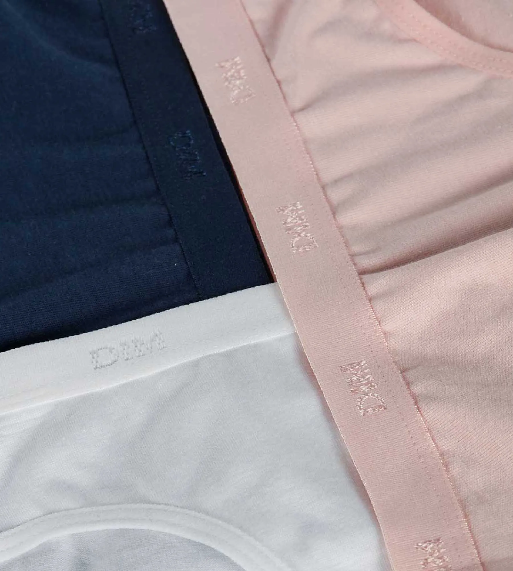 Les Pockets Pack of 3 Girls' Stretch Cotton Briefs Clochette Blue