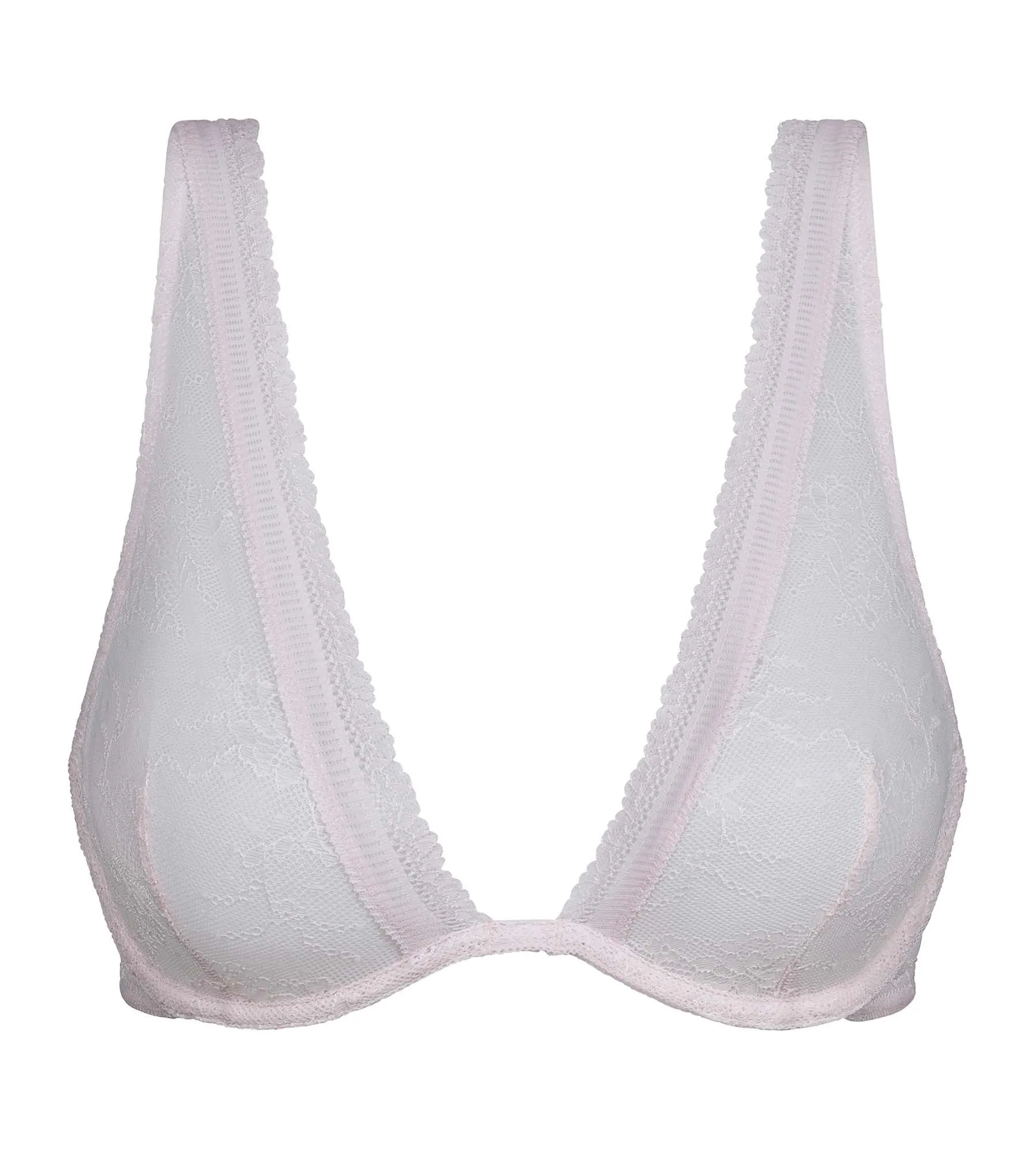 Lilac floral lace underwired scarf bra Dim Romance