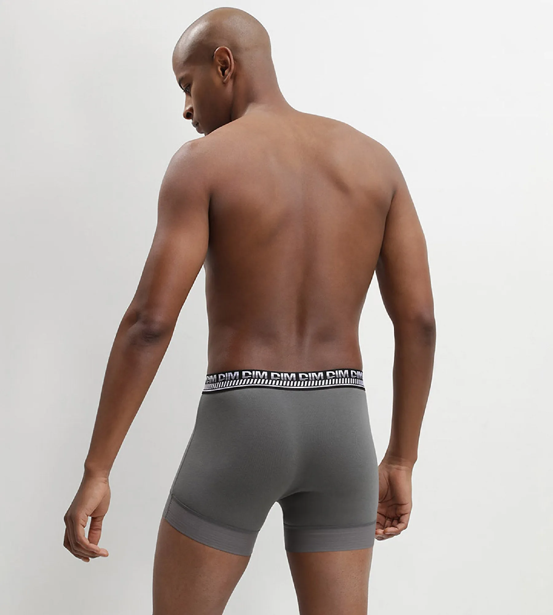 Lot de 2 boxers homme en coton extensible Vert Olive Stay and Fit
