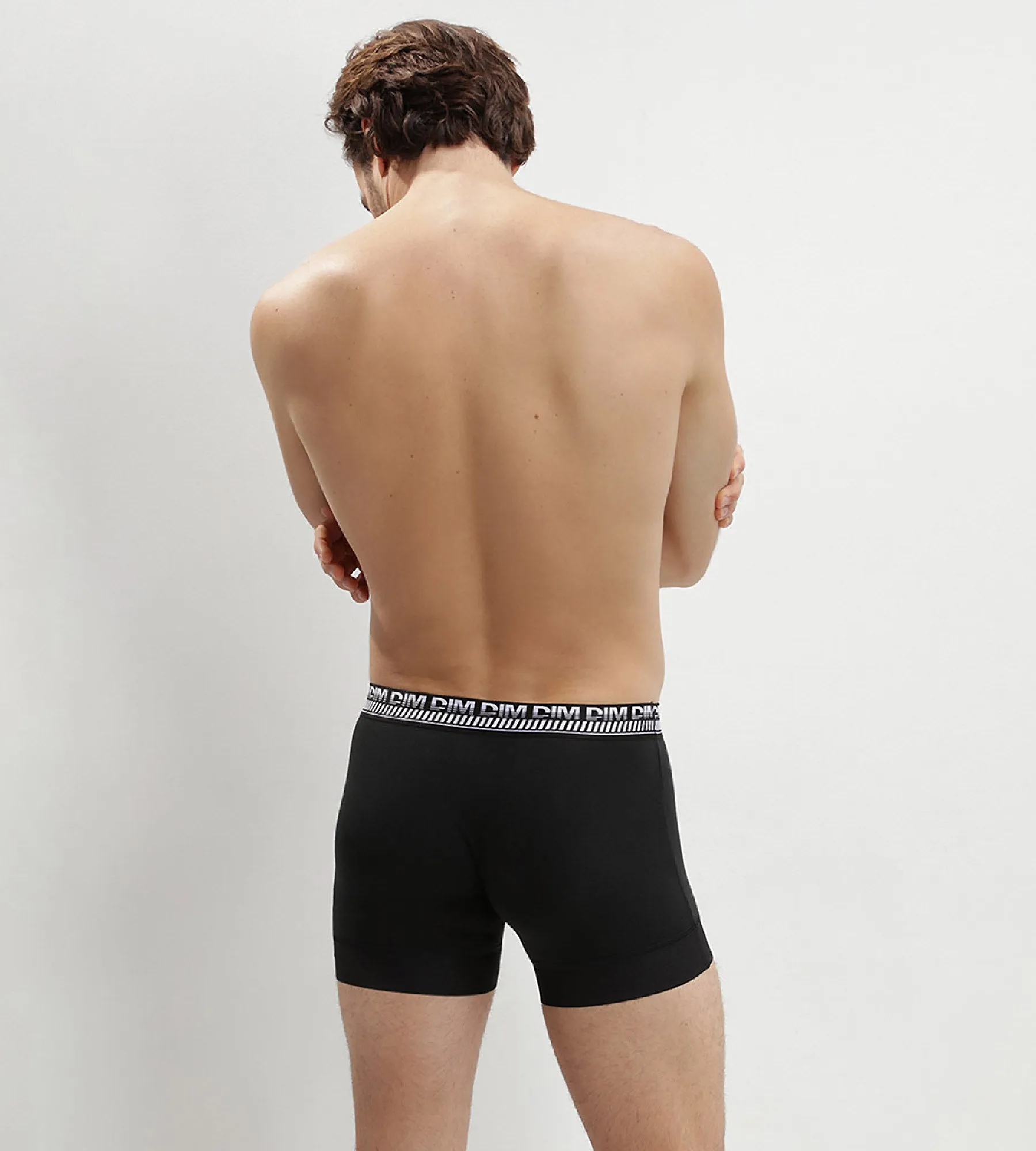 Lot de 2 boxers noirs pour homme 3D Stay and Fit