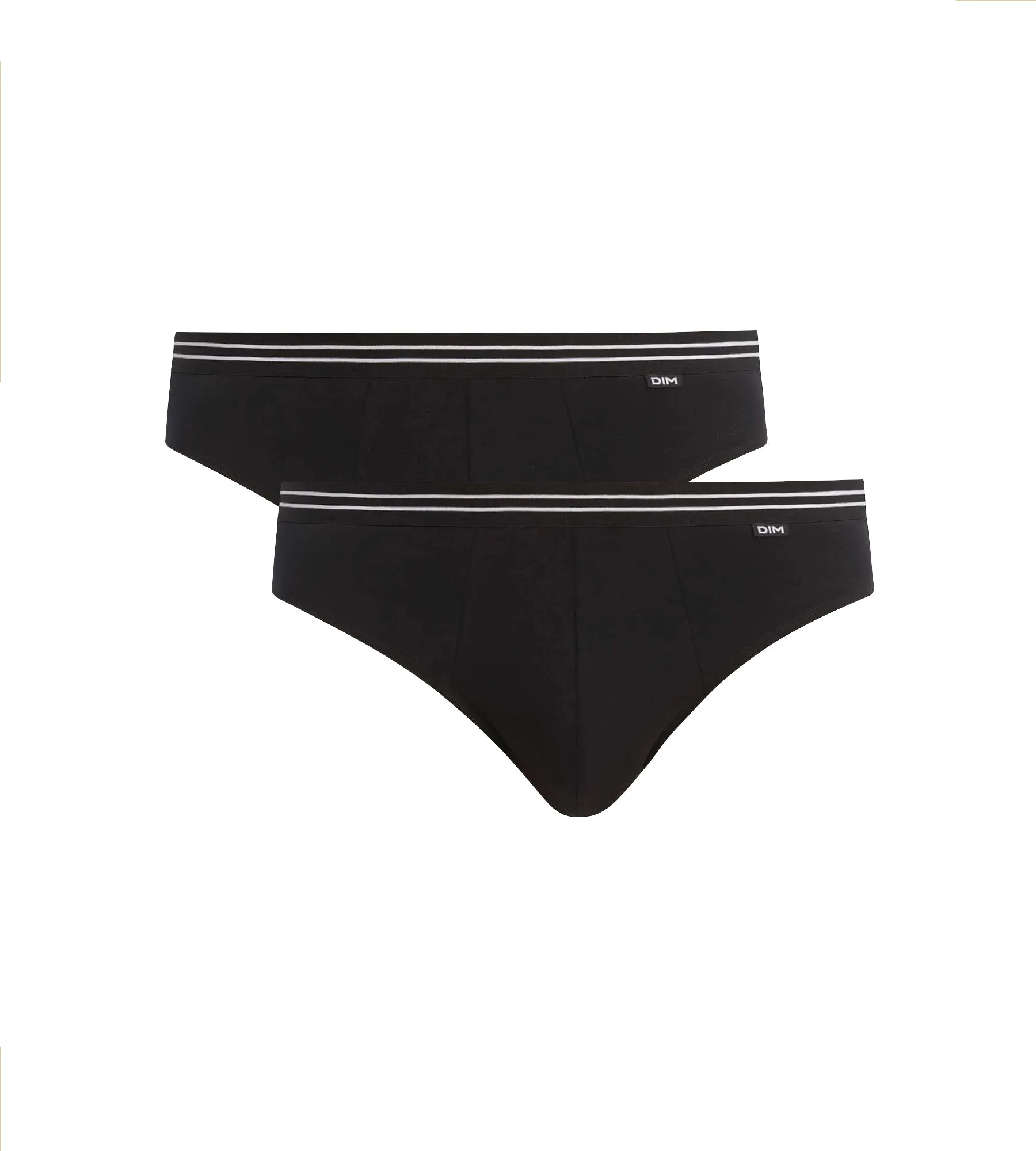 Lot de 4 slips homme en coton stretch Noir EcoDim