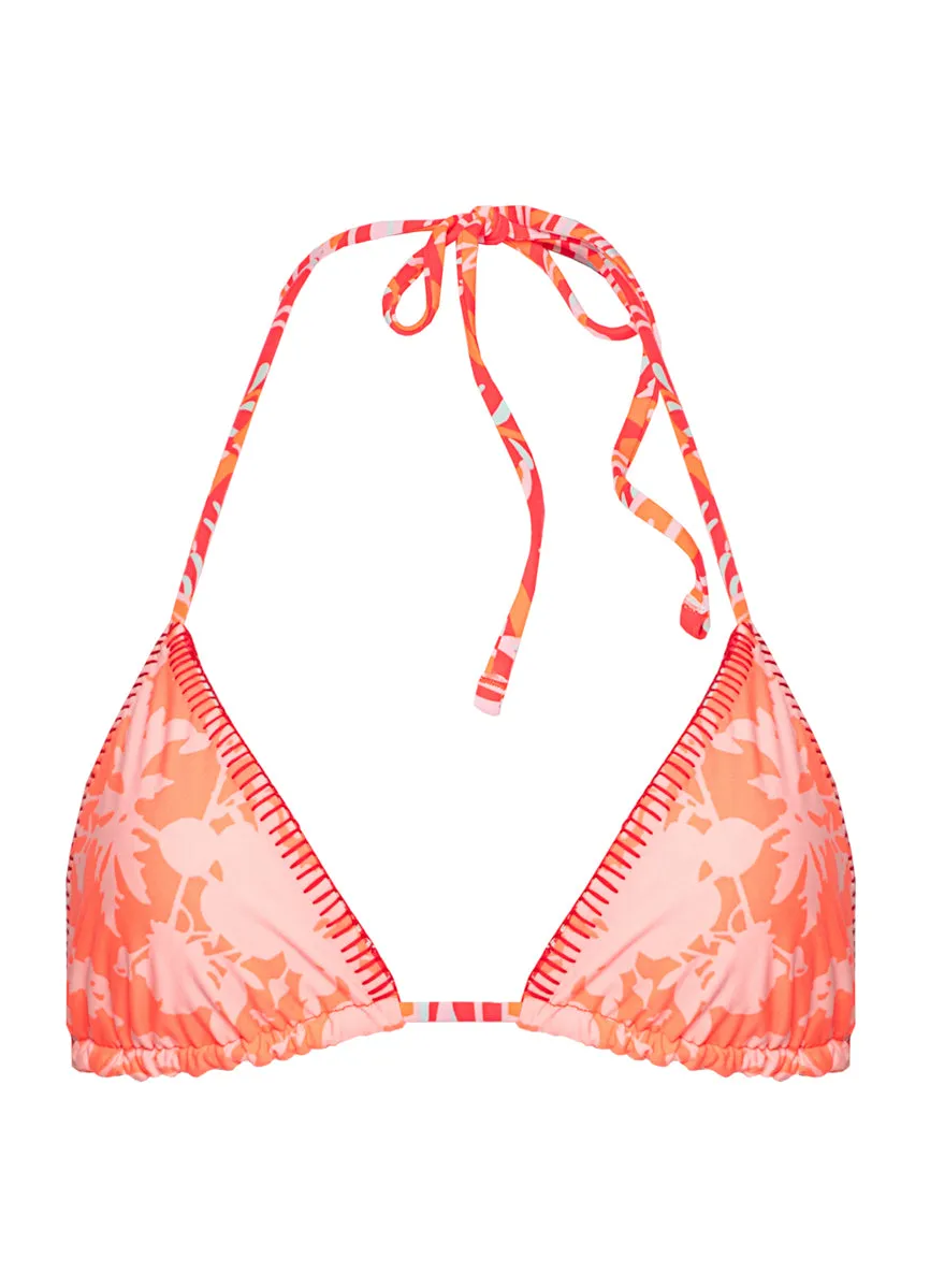 Maaji Coral Foliage Balmy Sliding Triangle Bikini Top