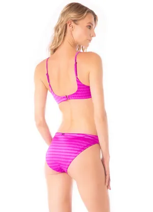Maaji Deep Pink Sublimity Regular Rise Classic Bikini Bottom