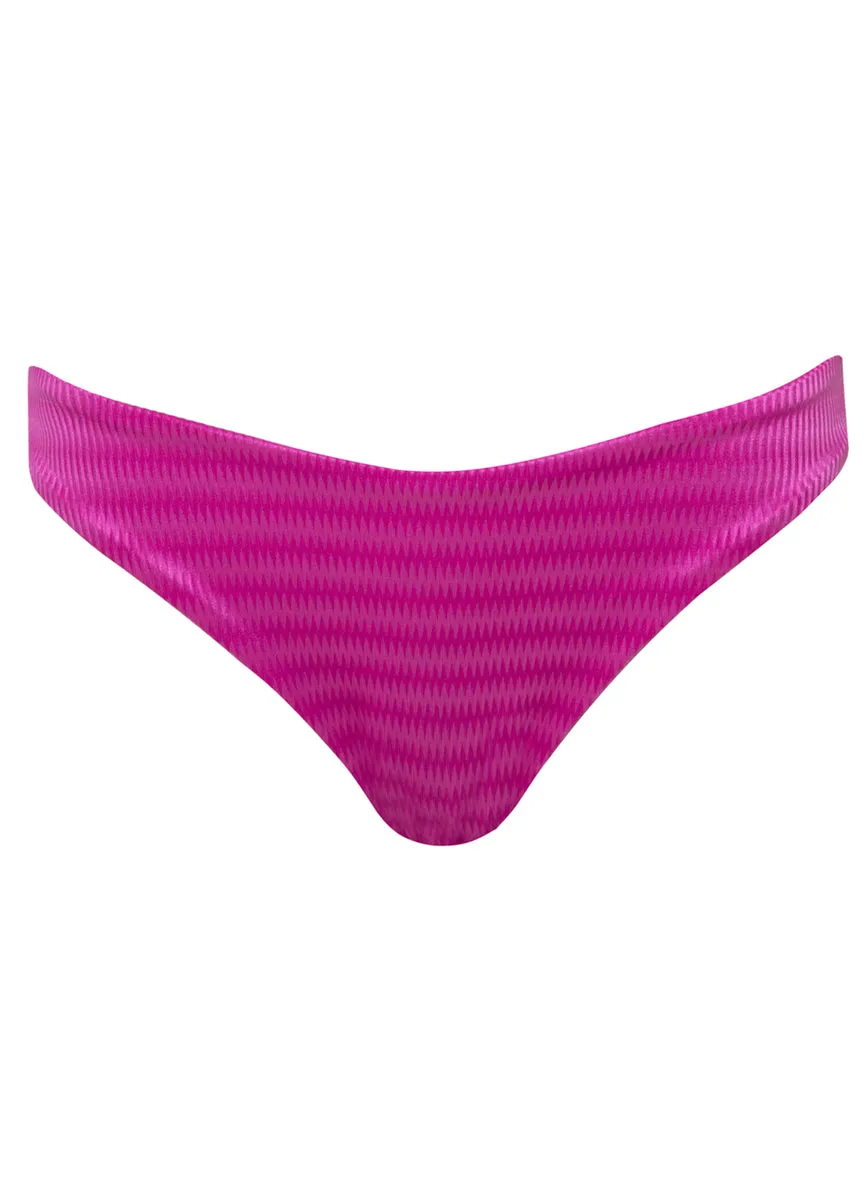 Maaji Deep Pink Sublimity Regular Rise Classic Bikini Bottom