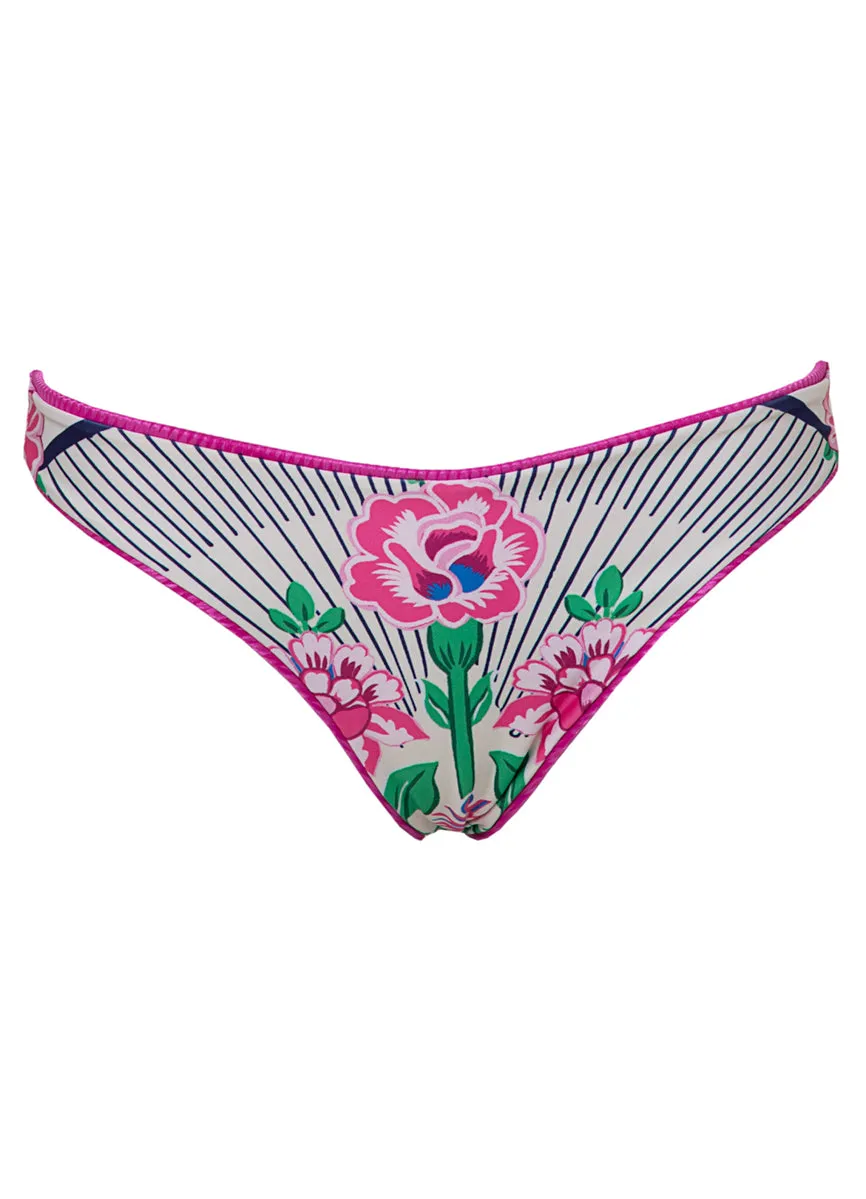 Maaji Deep Pink Sublimity Regular Rise Classic Bikini Bottom