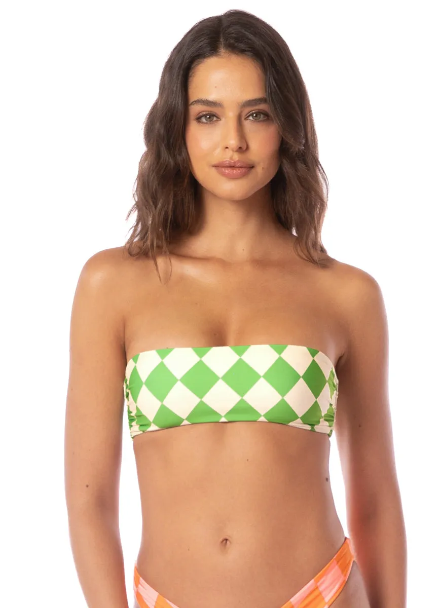 Maaji Diamond Sour Bryn Strapless Bandeau Bikini Top