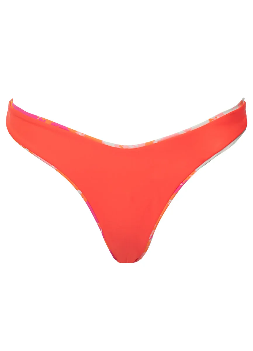Maaji Flamingo Swirl Splendid Regular Rise Thin Side Bikini Bottom