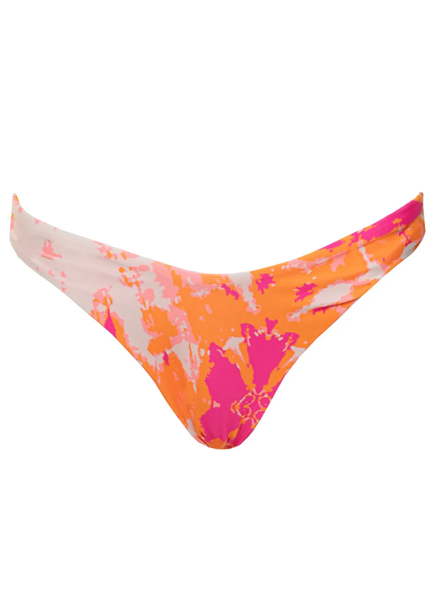 Maaji Flamingo Swirl Splendid Regular Rise Thin Side Bikini Bottom