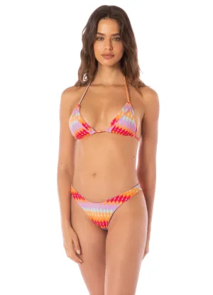 Maaji Pink Prism Balming Sliding Triangle Bikini Top