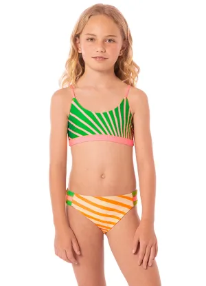 Maaji Sunrise Colada Flowers Girls Bikini Set