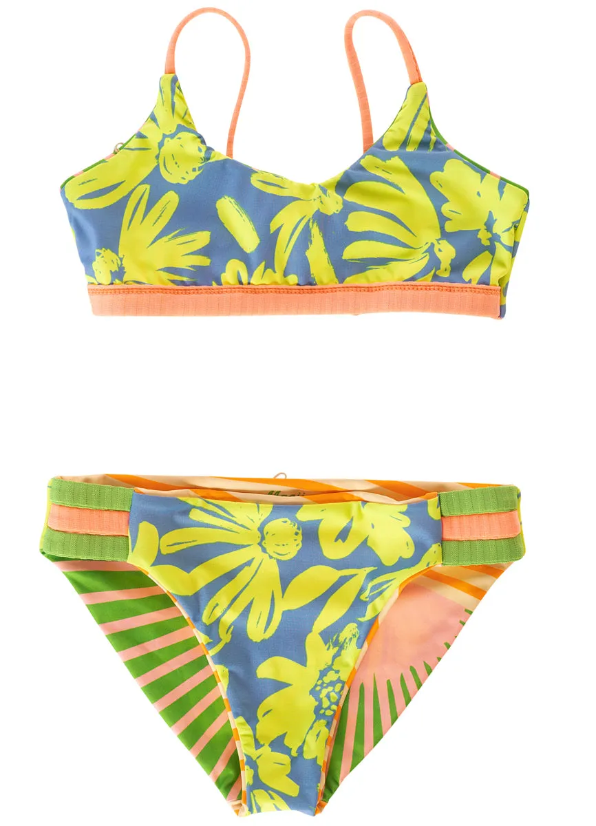 Maaji Sunrise Colada Flowers Girls Bikini Set