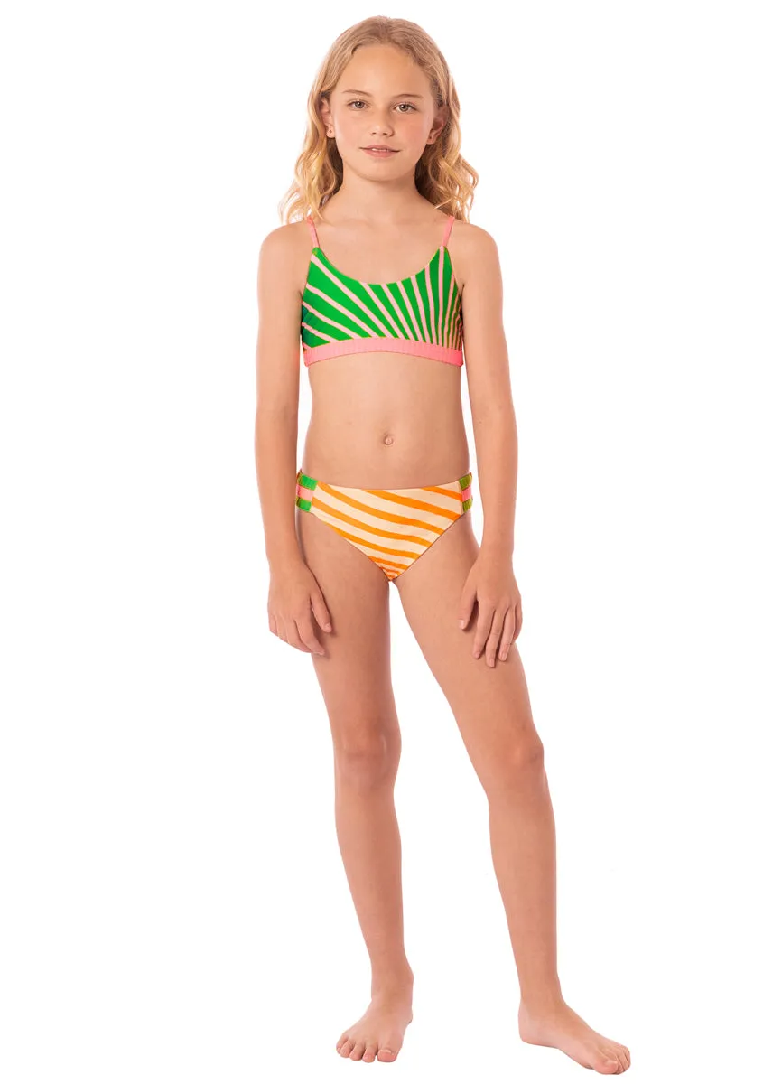 Maaji Sunrise Colada Flowers Girls Bikini Set