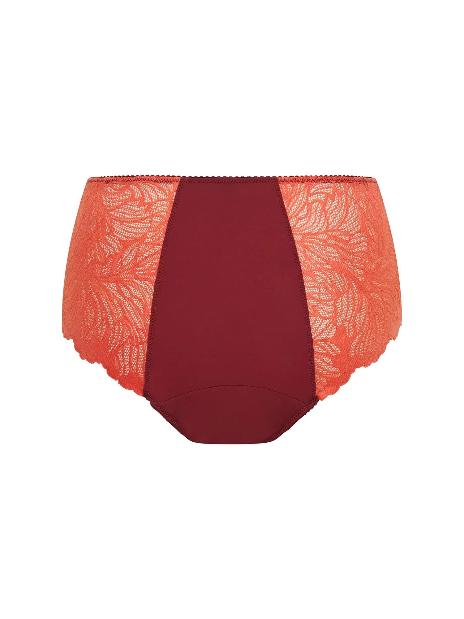 Manon Hi Waist Brief Moderate Bordeaux Red