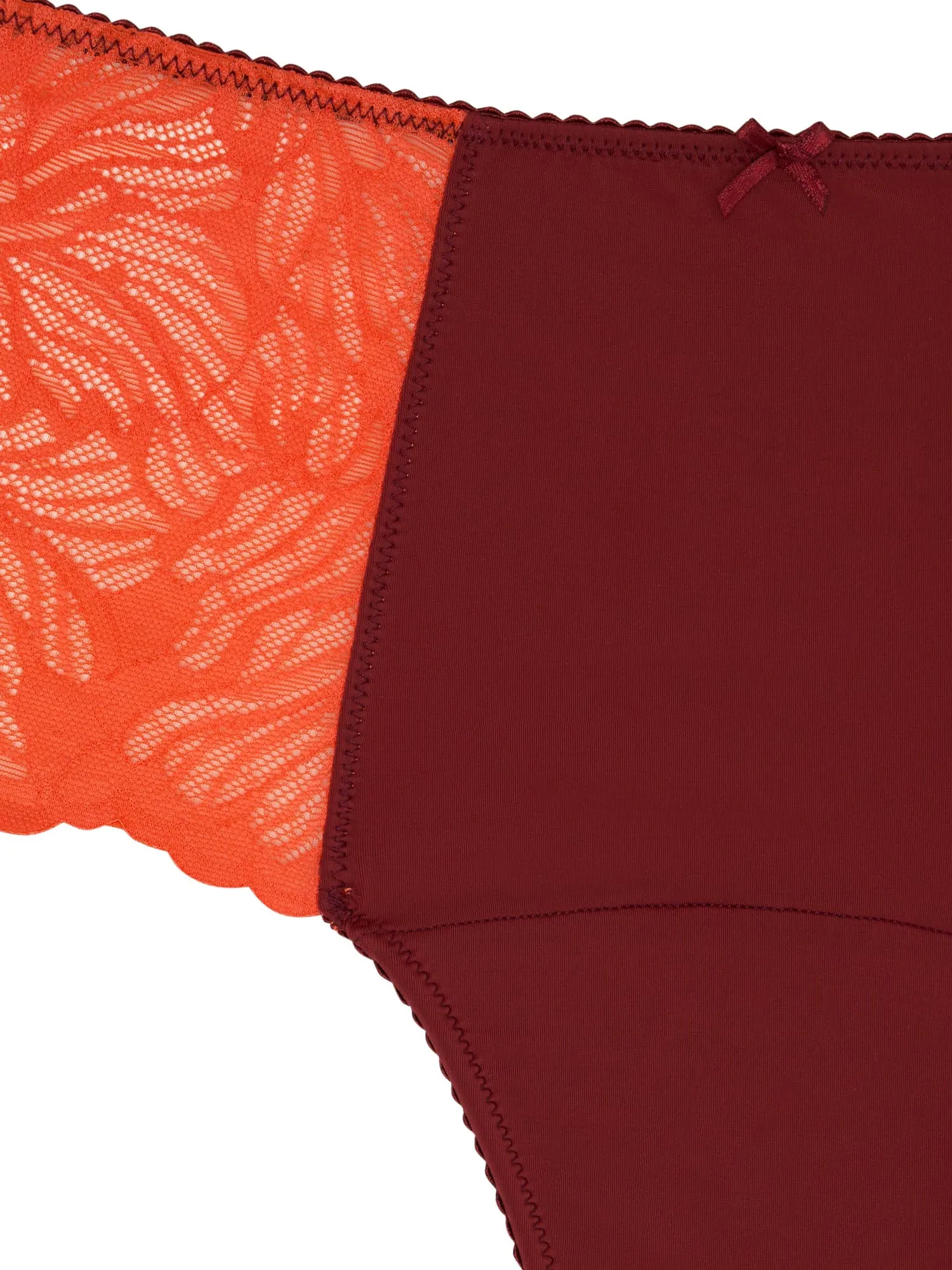 Manon Hi Waist Brief Moderate Bordeaux Red