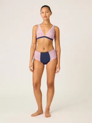 Manon Hi Waist Brief Moderate Riviera Blue