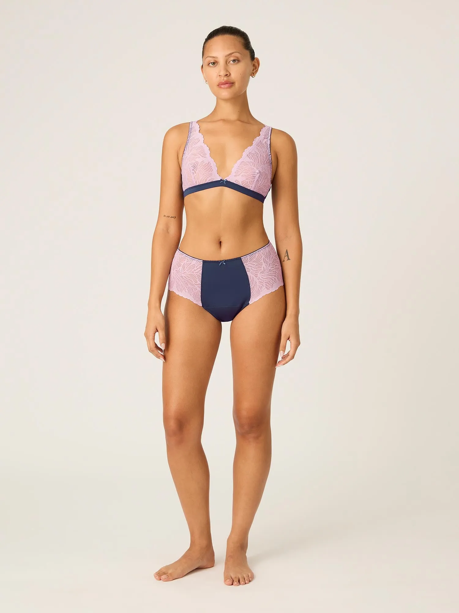 Manon Hi Waist Brief Moderate Riviera Blue