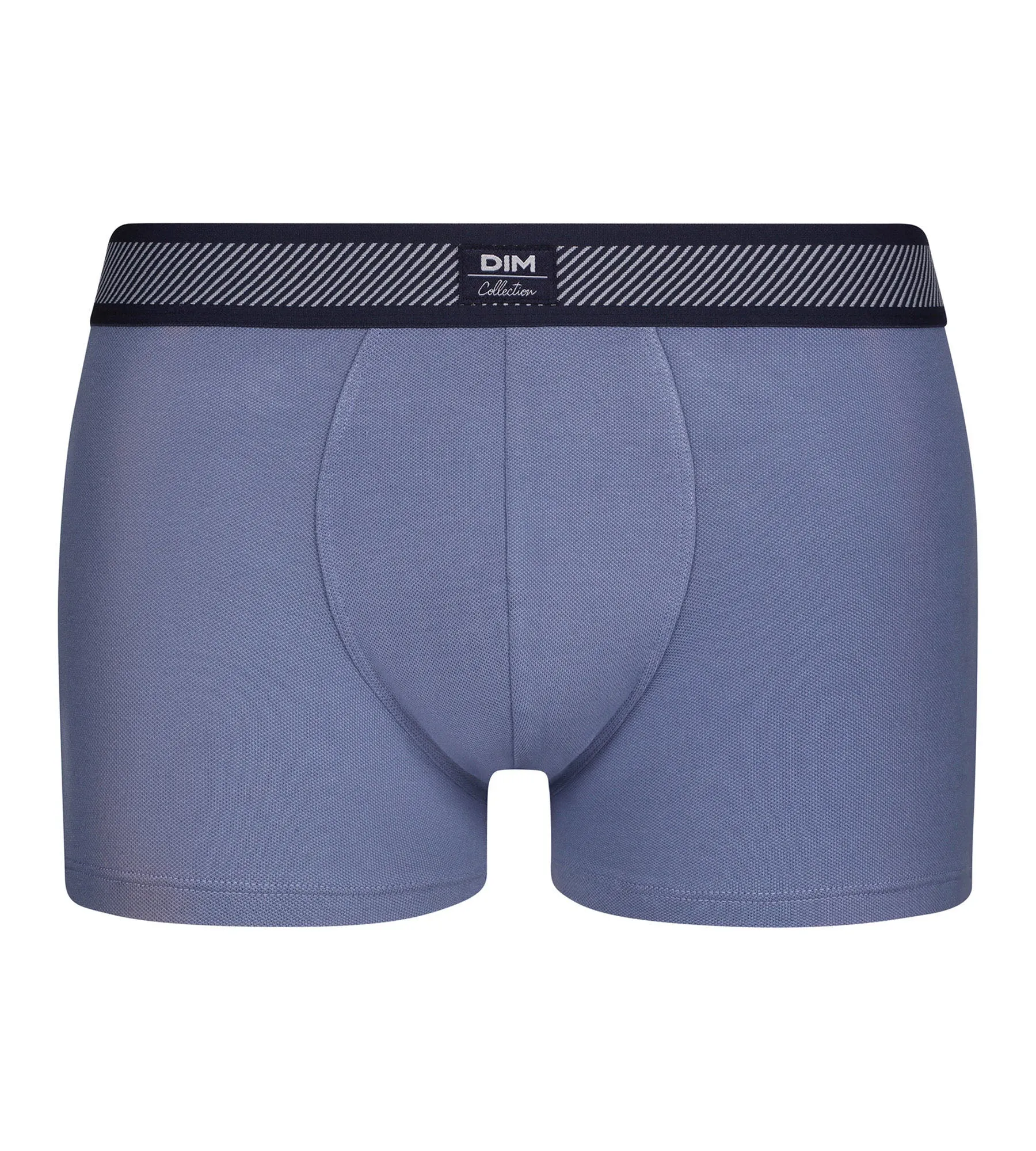 Men's boxer shorts in modal cotton with blue Maya striped waistband Dim Smart