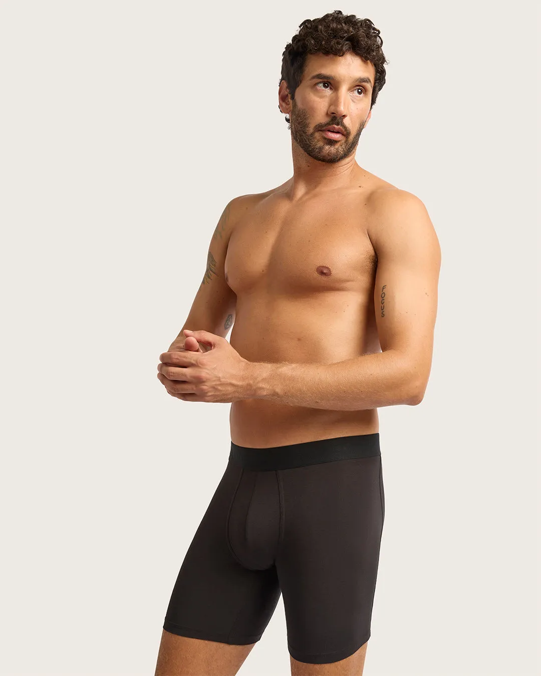 Men's Everyday Long Boxers - Black