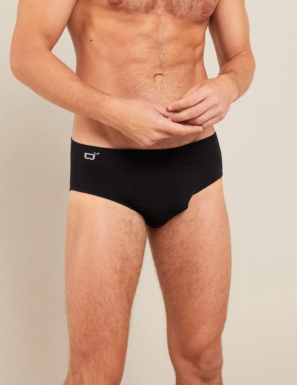 Men's Seamfree Briefs - Black