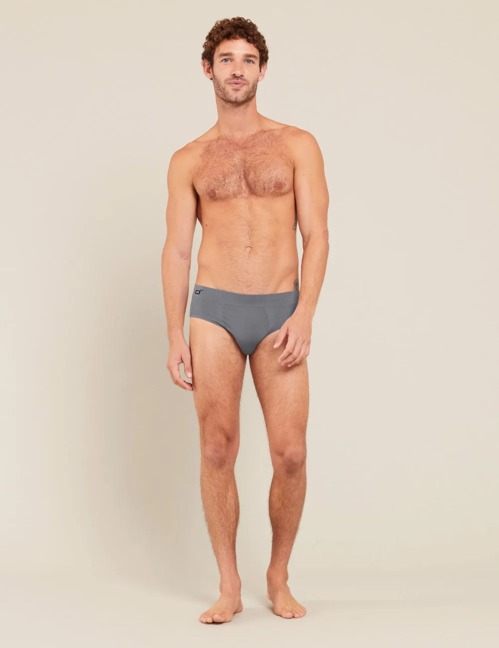 Men's Seamfree Briefs - Charcoal