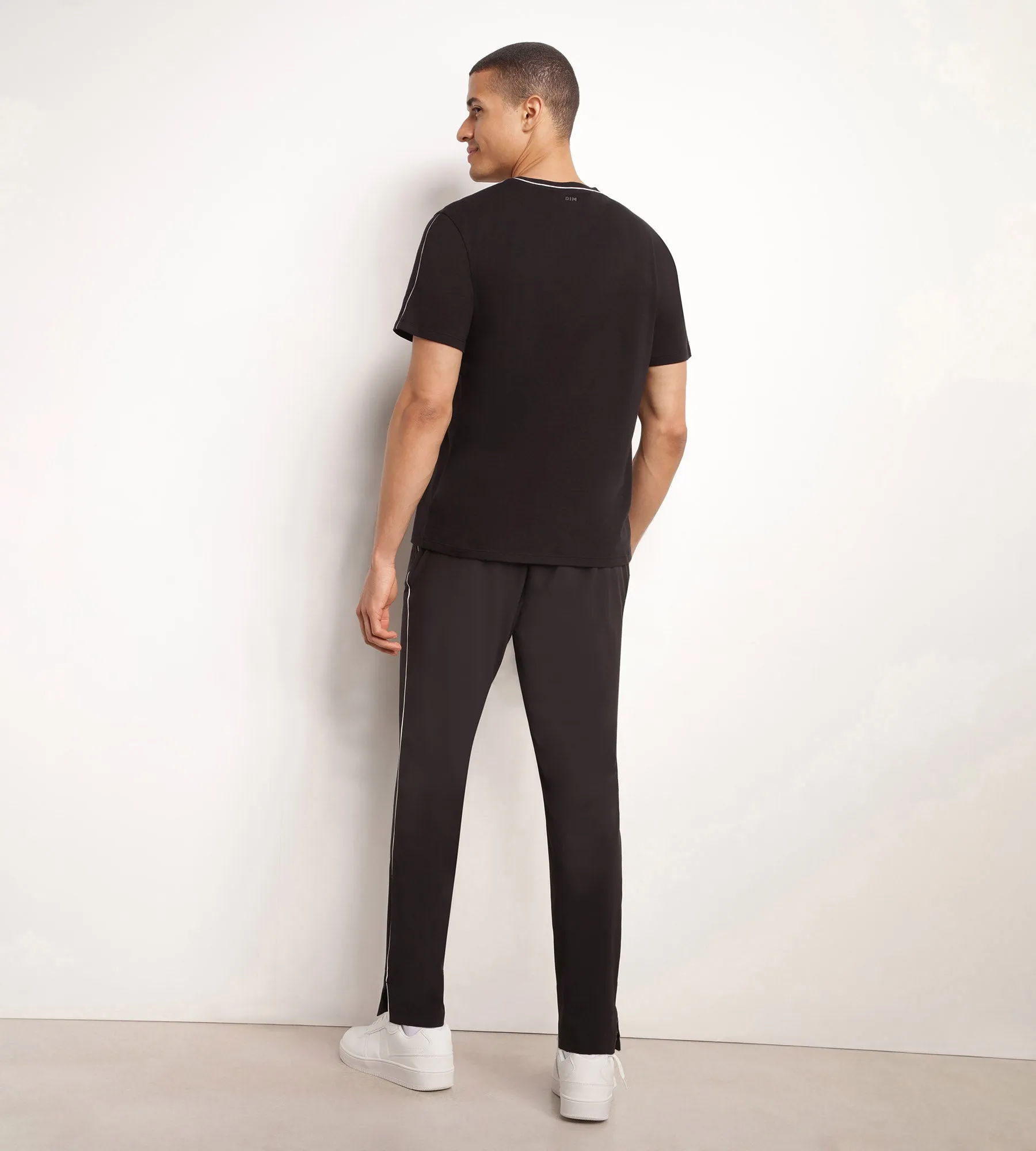 Men's stretch jersey chino trousers Black Dim Move