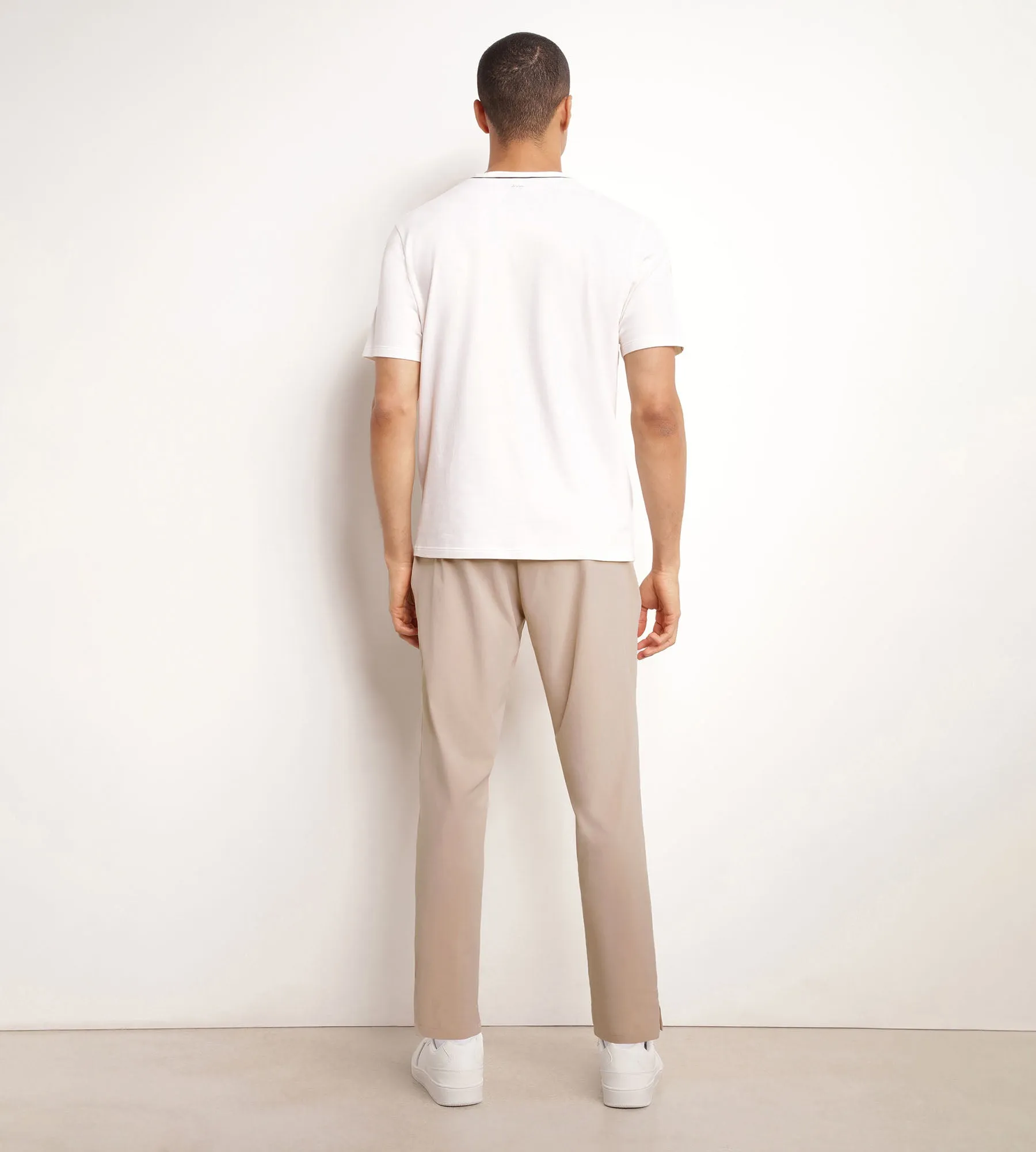 Men's stretch jersey chino trousers Dim Move Beige