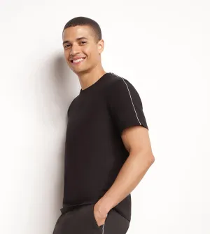Men's thermoregulating jersey sports T-shirt Black Dim Move