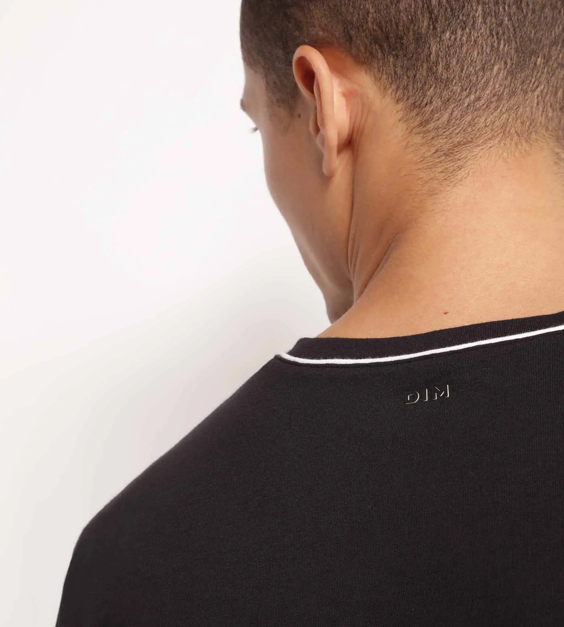 Men's thermoregulating jersey sports T-shirt Black Dim Move