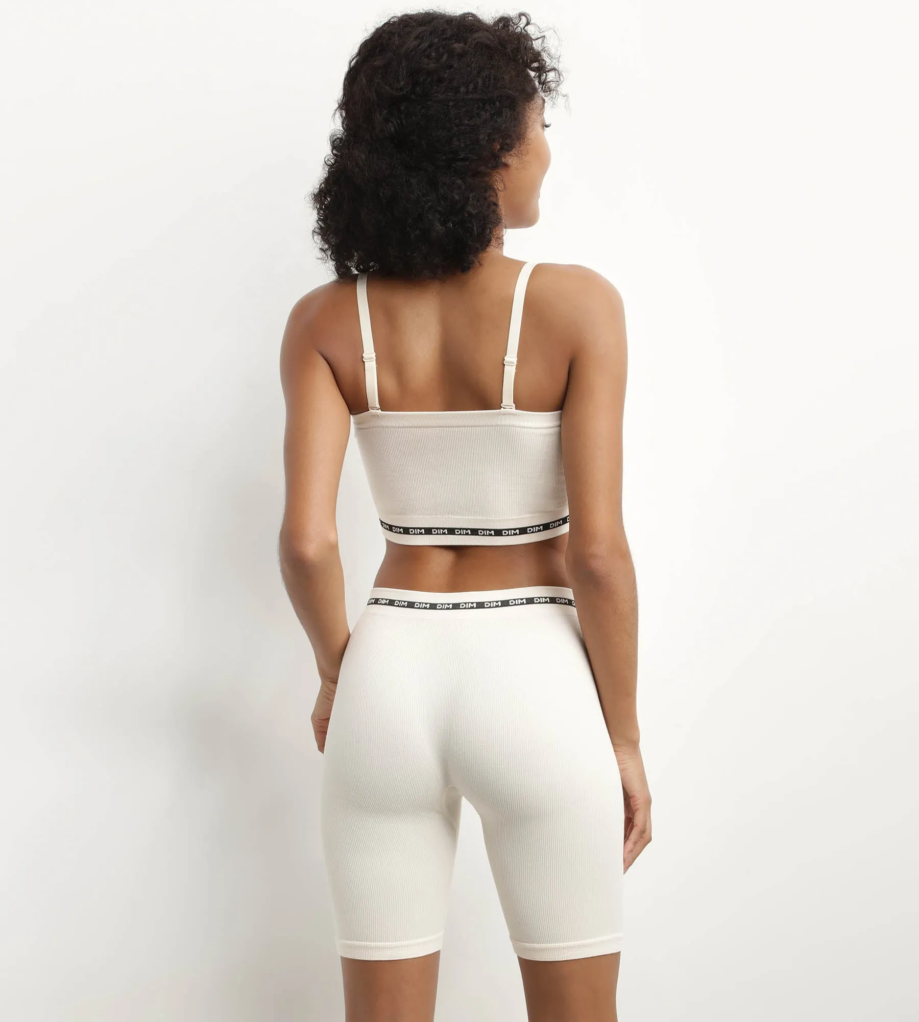 Microfibre wireless Beige bandeau bra Dim Icon Seamless