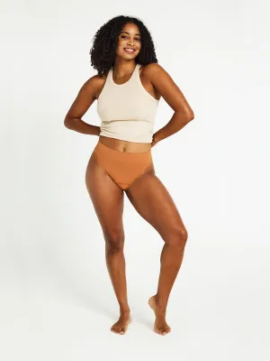 ModiComfort Seamless Hi-Leg Brief Moderate Caramel