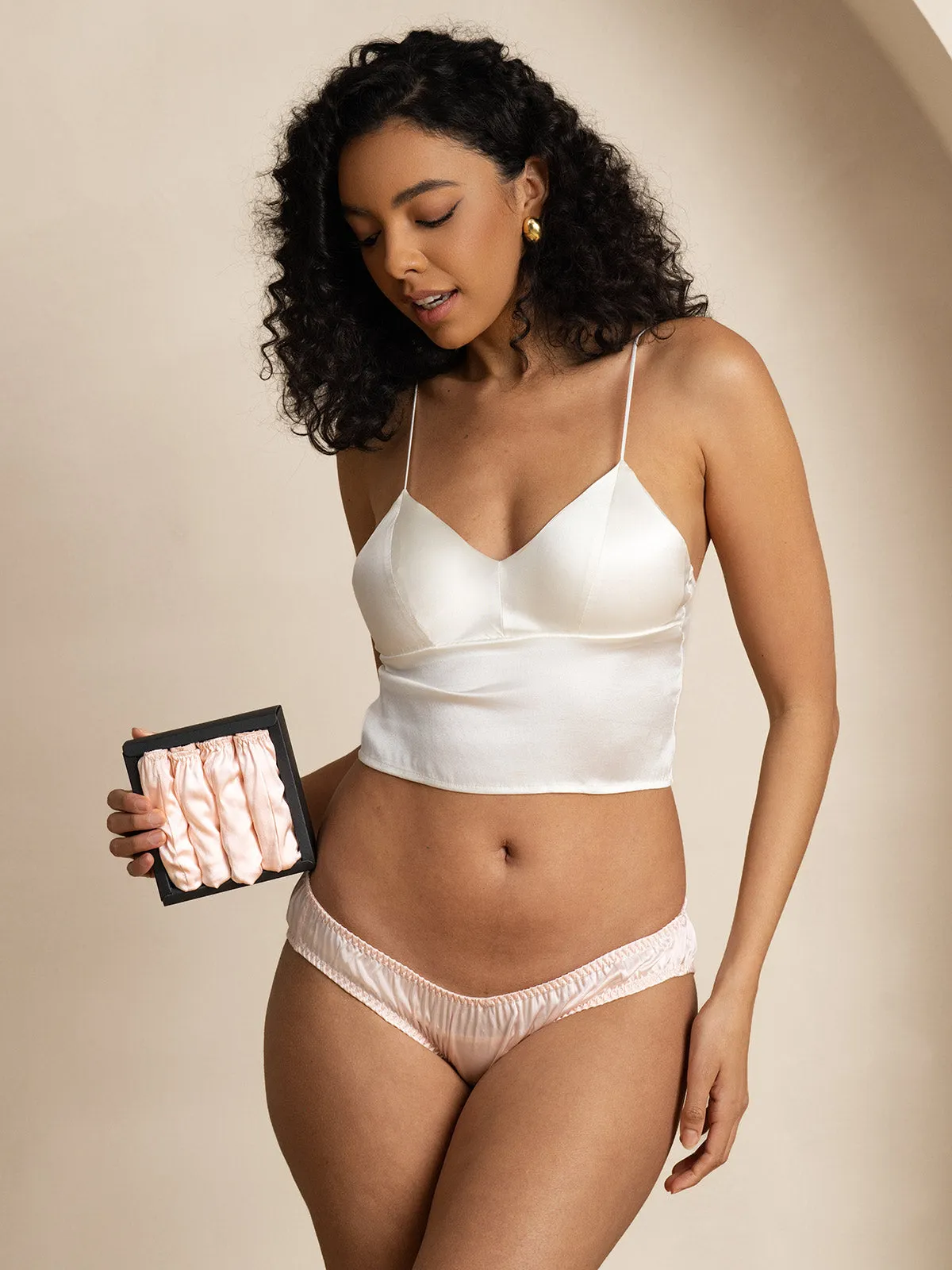 Multi-color Mulberry Pure Silk Knitted Panties (Bra NOT Included)